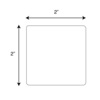 Nevs ISBT 128 Blank Direct Thermal 2" x 2" BBC-DT-22-3